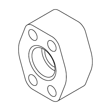 Tompkins Hydraulic Fitting-Flange20 PIPE WELD-20FL C62 FLG PAD W42-20-20